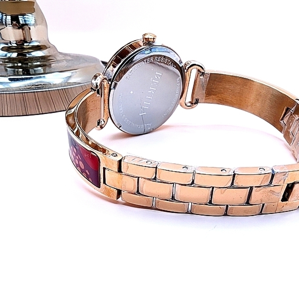 Bertha Bracelet Watch Quartz  Crystal Gold Pink Watches For Women - Picture 3 of 14